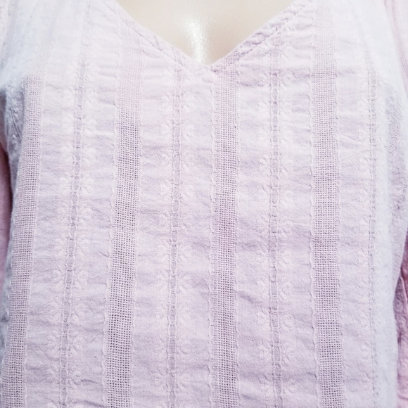 Lulu's pink boho shirt top blouse SMALL - Picture 6 of 7